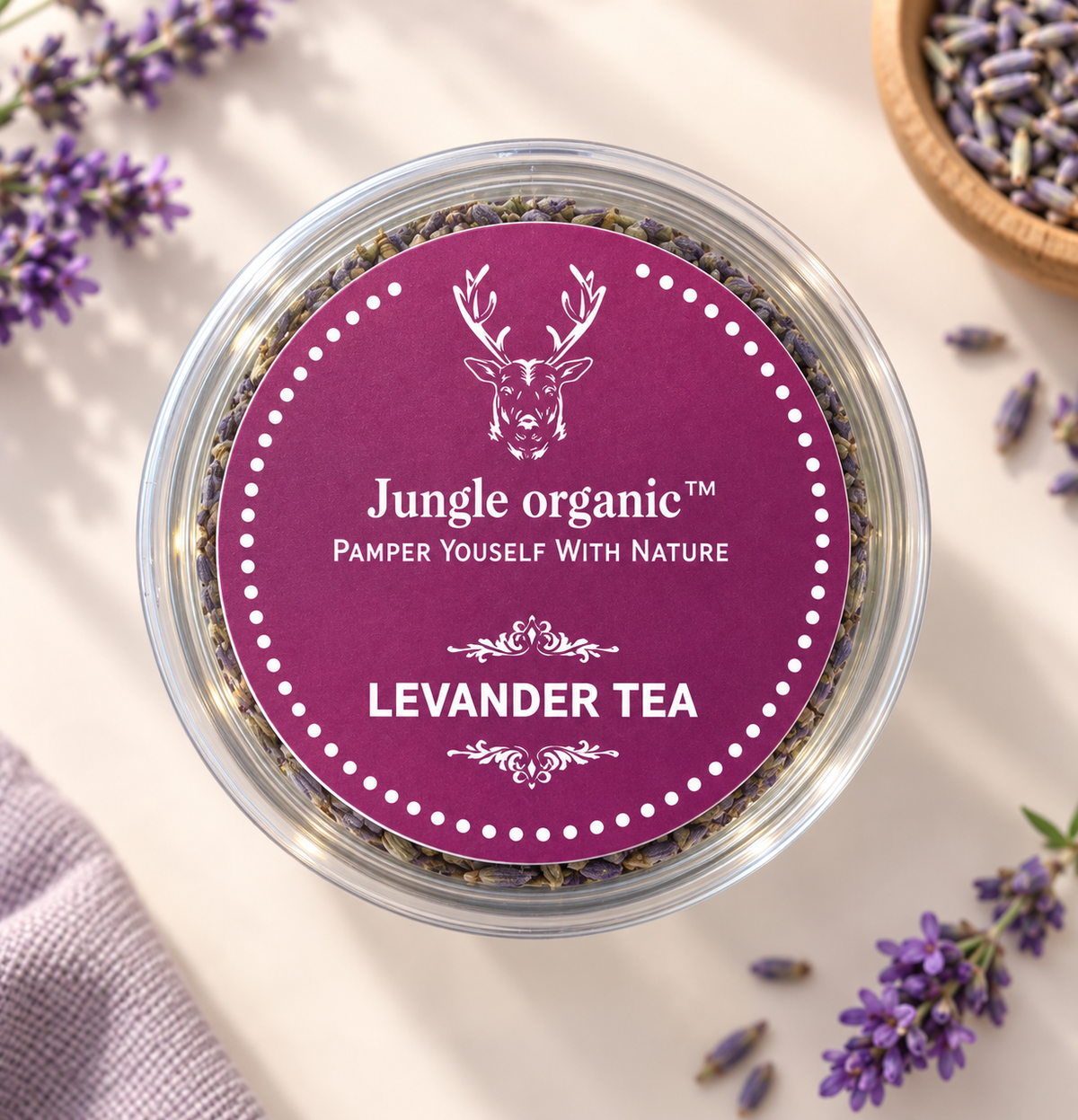 Jungle Organic Levander Tea (30 GM) (PACK OF 2)