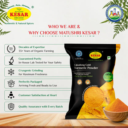 Kesar Organic Lakadong Gold Turmeric Powder