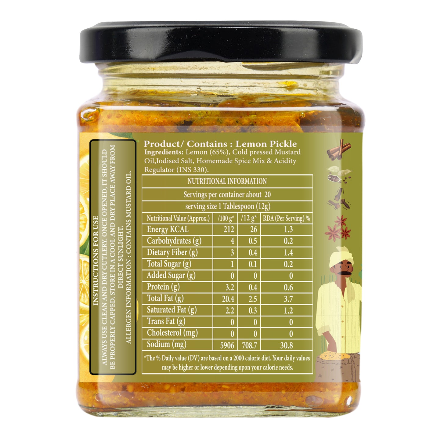 Organic Nation Nimbu Masala Magic (Lemon Pickle)