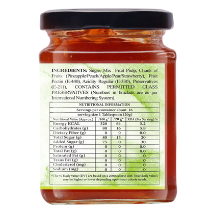 Organic Nation Mixed Fruit Conserve (340 GM)