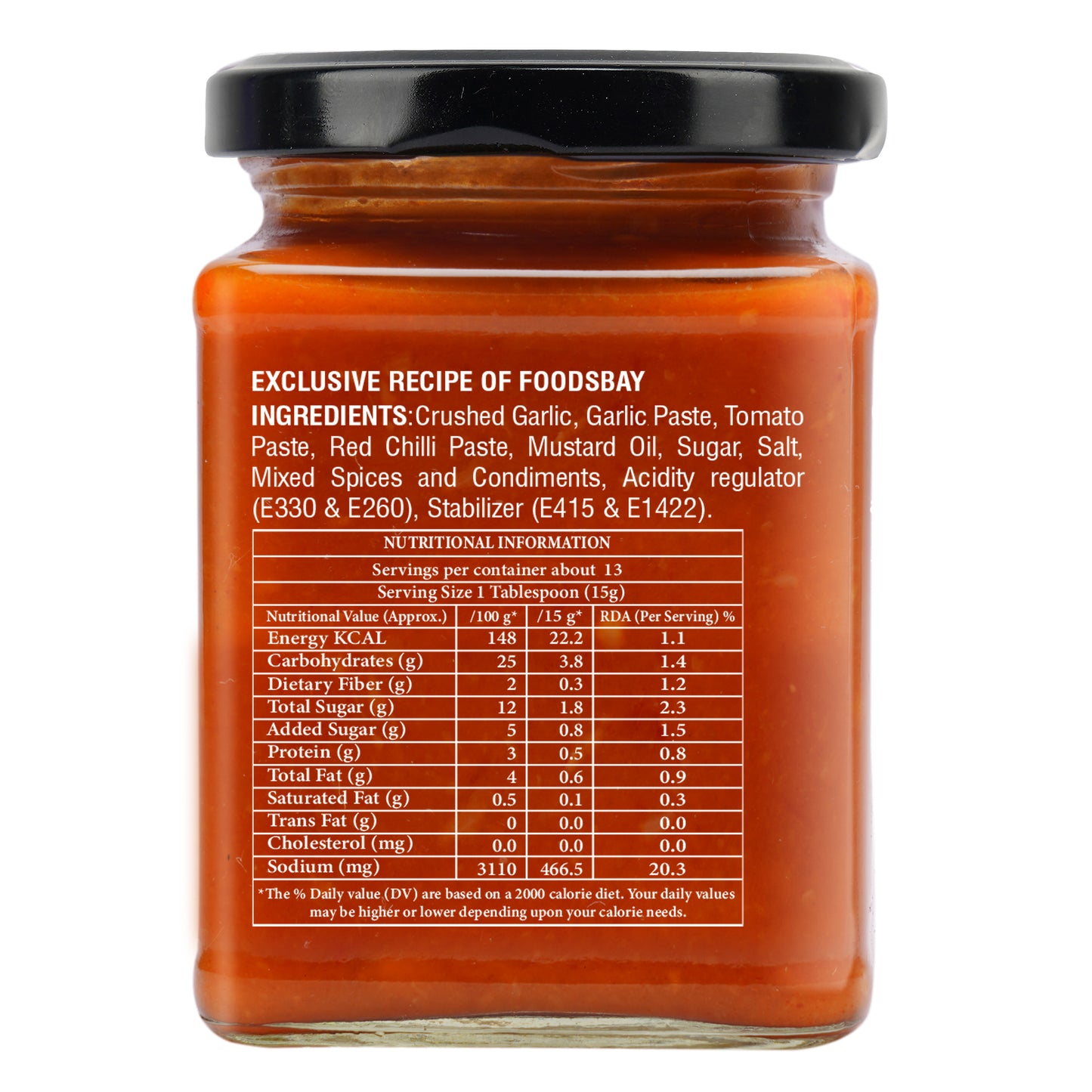 Organic Nation Chilli Garlic Dip (260 GM)