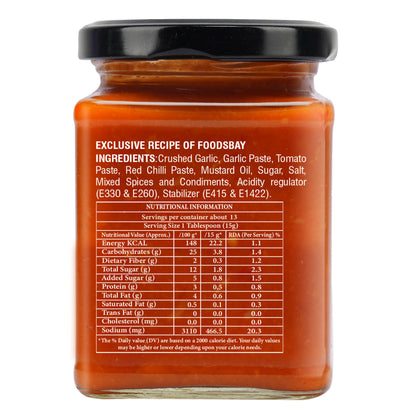 Organic Nation Chilli Garlic Dip (260 GM)