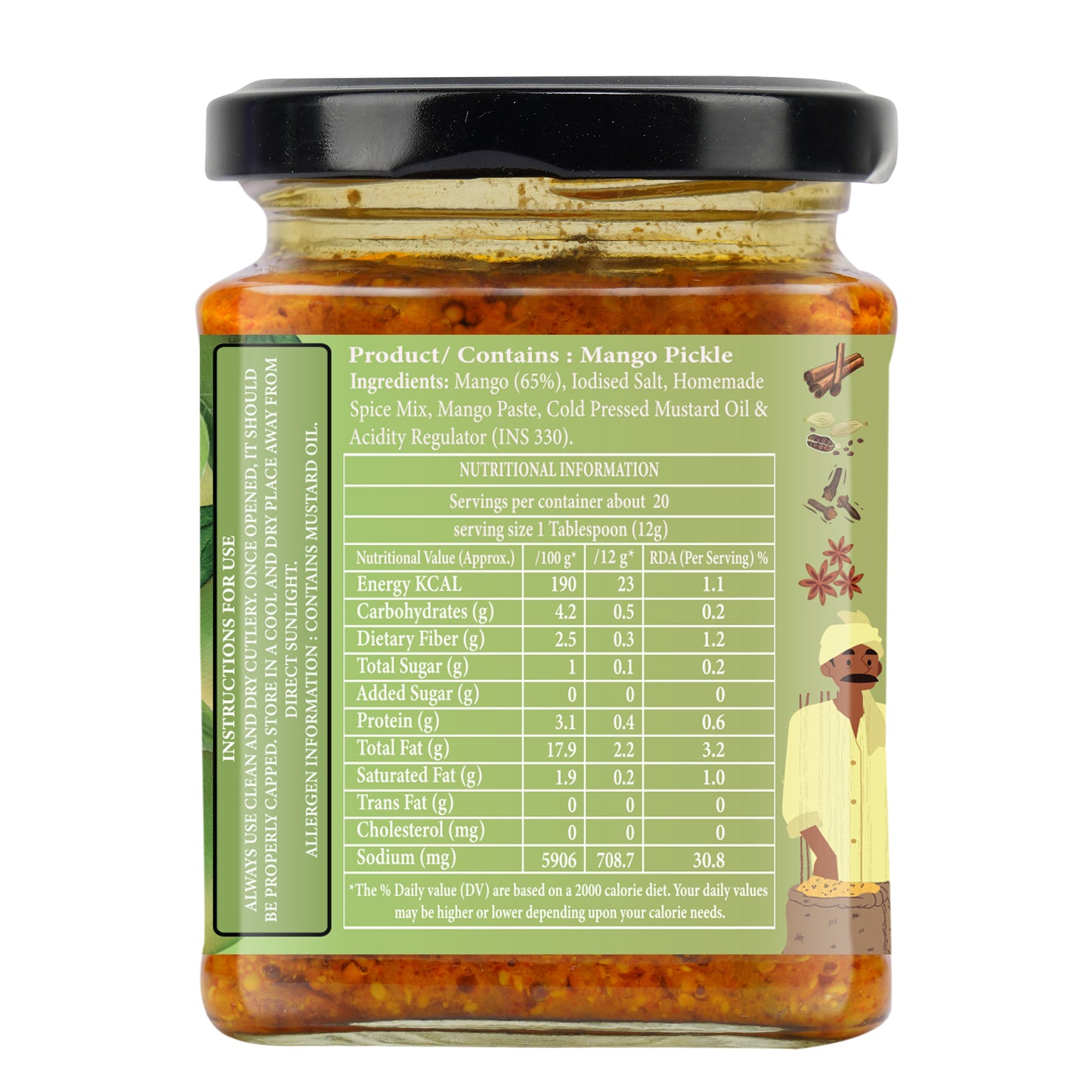 Organic Nation Desi Mango Delight (Mango Pickle)