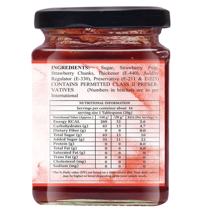 Organic Nation Strawberry Conserve (340 GM)