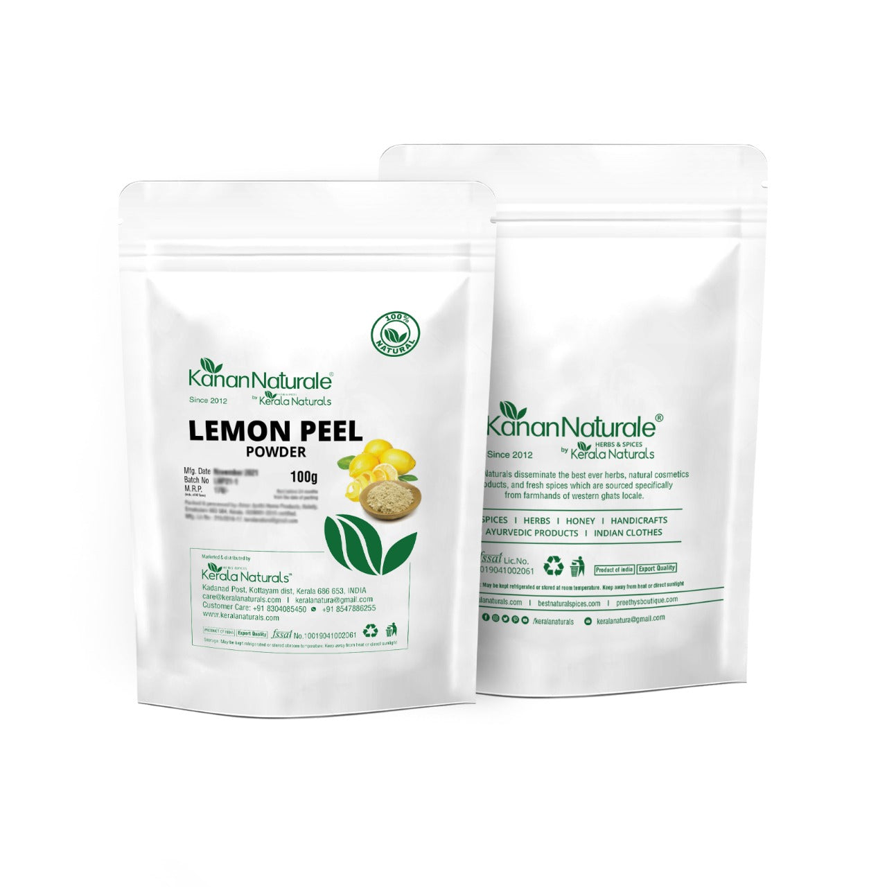 Kerala Naturals Lemon Peel Powder (100 GM)