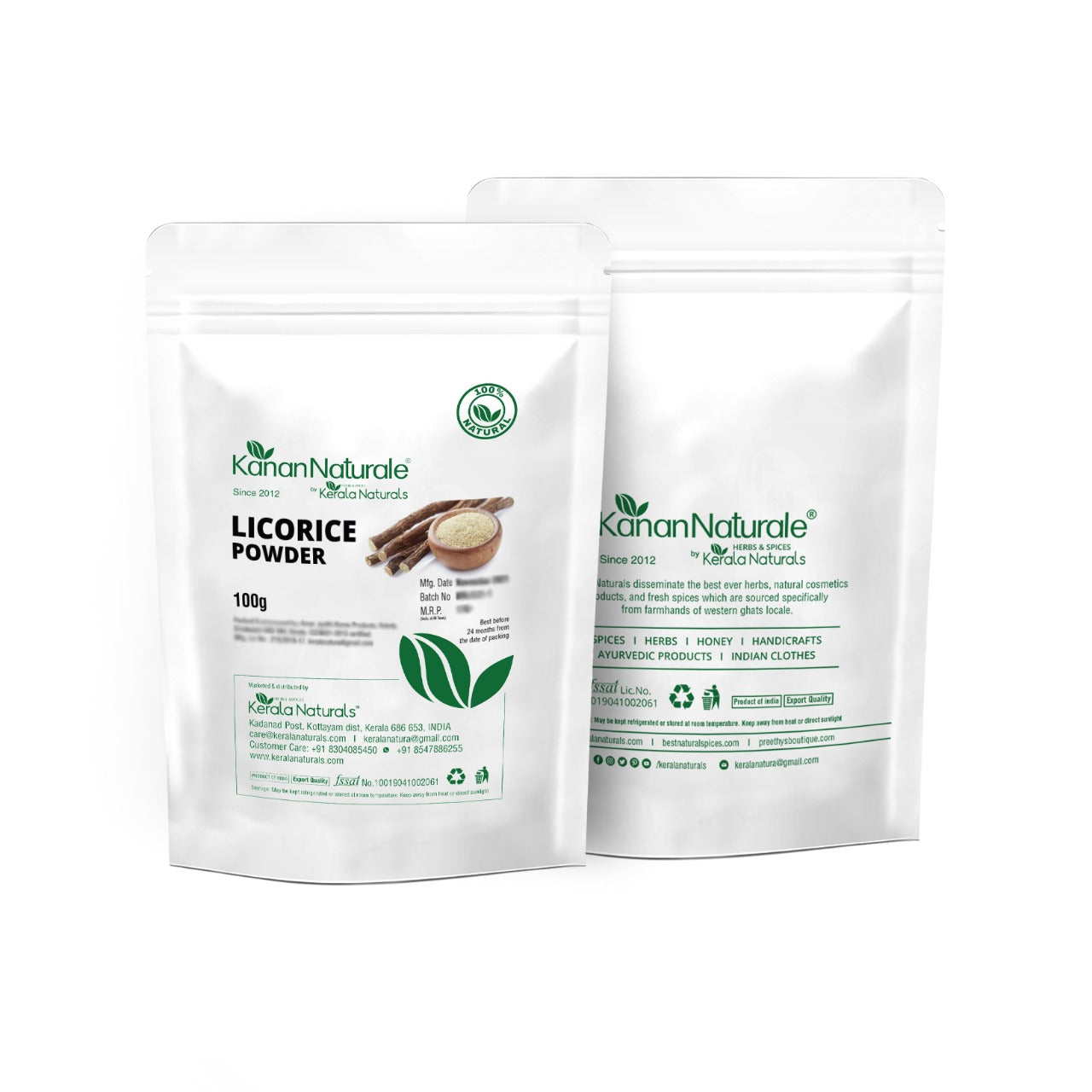 Kerala Naturals Licorice Root Powder (100 GM)