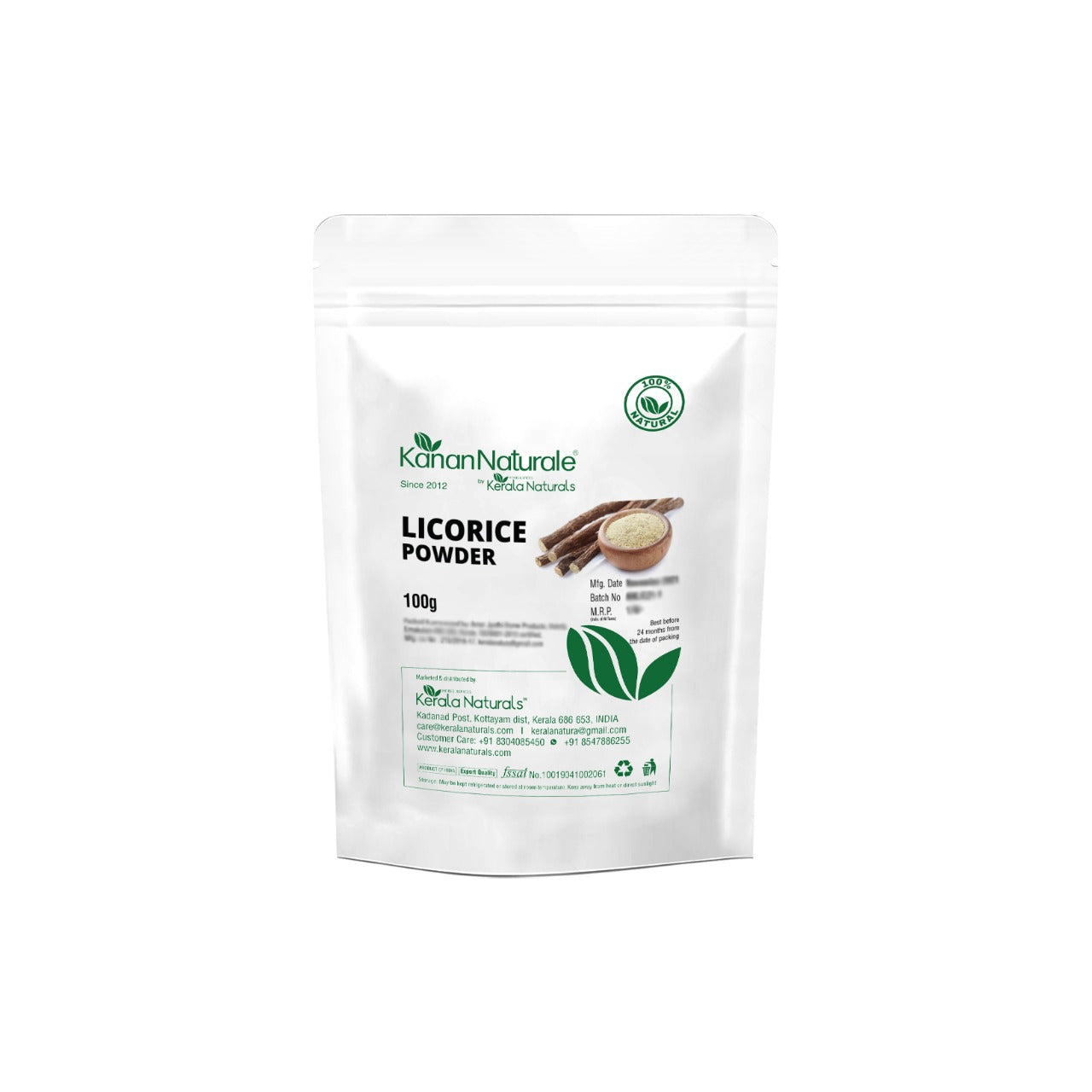 Kerala Naturals Licorice Root Powder (100 GM)