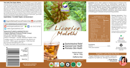 Organic Wellness Licorice Mulethi Tea