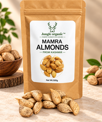 Jungle Organic Mamra Almonds (500 GM)