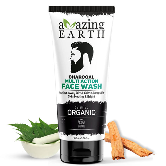 Amazing Earth Multi-Action Charcoal Face Wash (100 ML)
