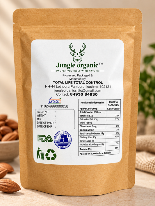 Jungle Organic Mamra Almonds (500 GM)
