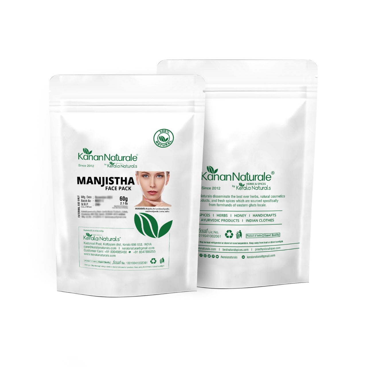 Kerala Naturals Manjistha Face Pack (60 GM)