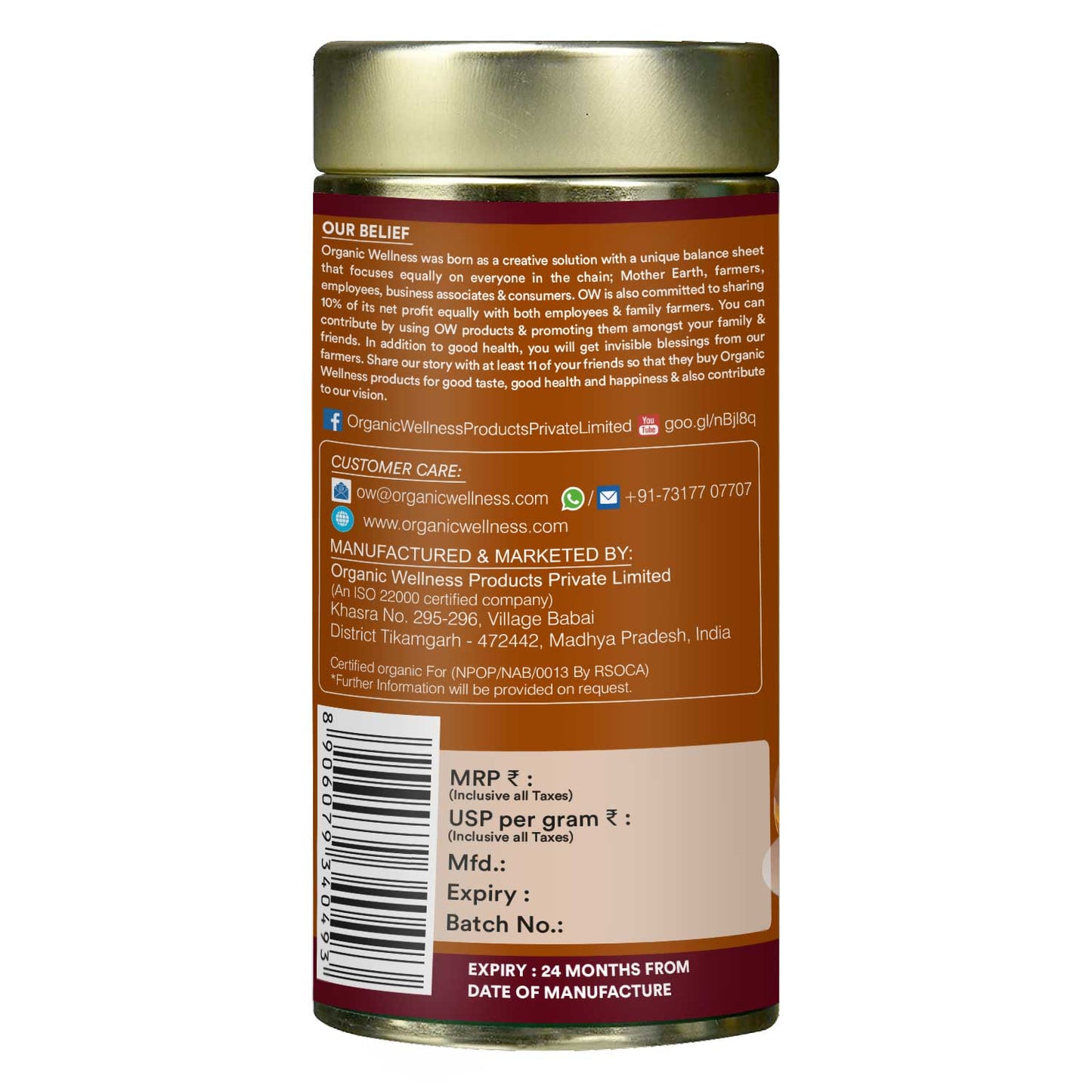 Organic Wellness Masala Chai