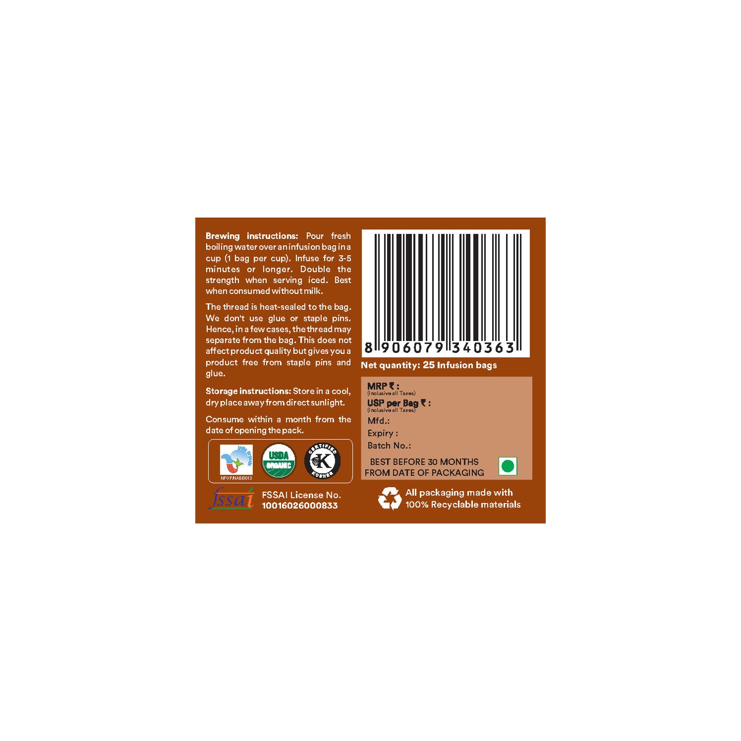 Organic Wellness Masala Chai