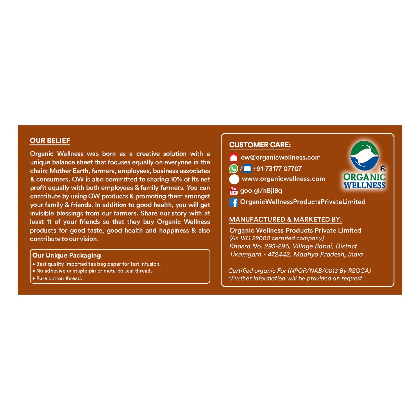 Organic Wellness Masala Chai