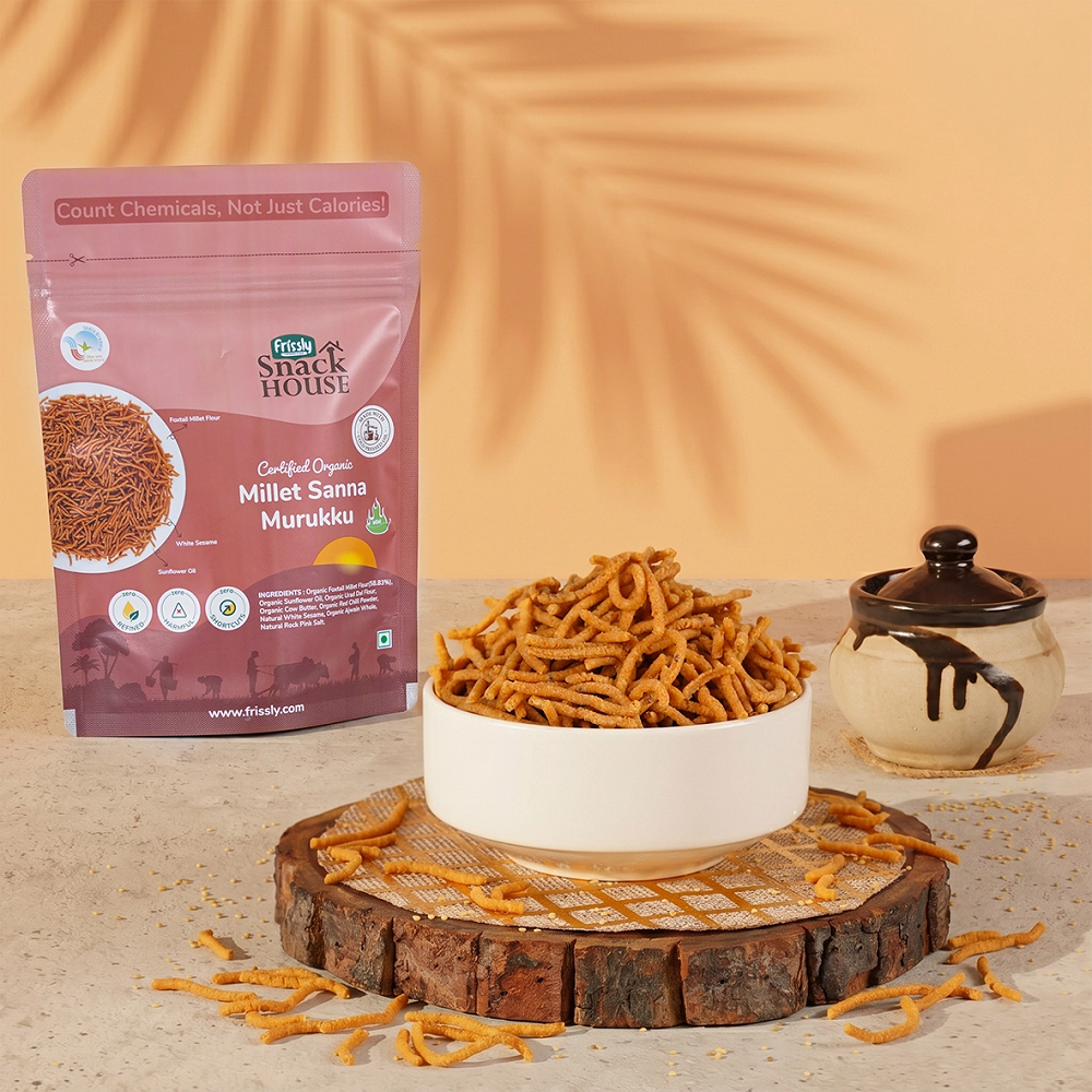 Frissly Millet Sanna Murukku (100 GM) (PACK OF 2)