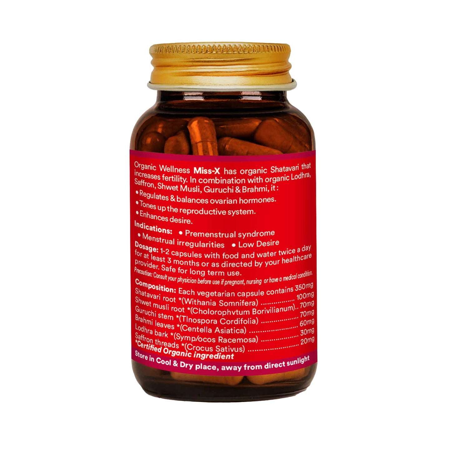 Organic Wellness Miss X 60 Capsules