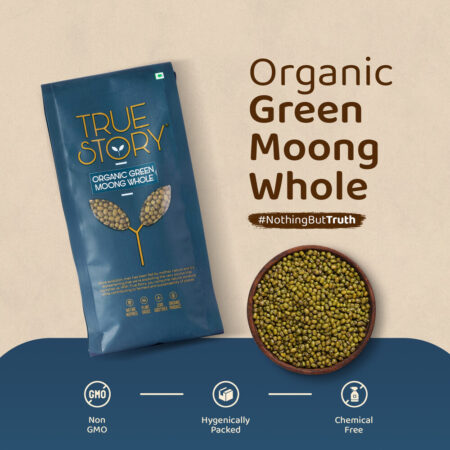 True Story Organics Green Moong Whole