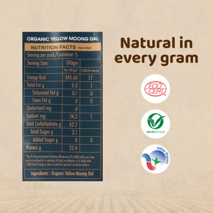 True Story Organics Yellow Moong Dal