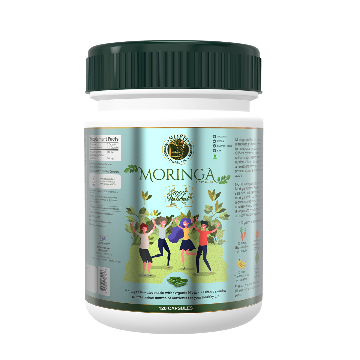 NOFH Organic Moringa Capsules (500mg)