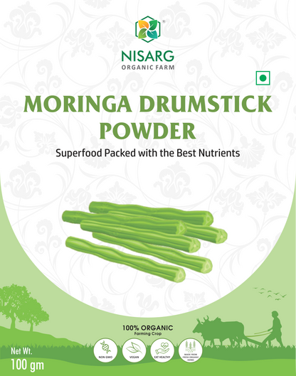 Nisarg Organic Farm Moringa Drumstick Powder