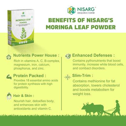 Nisarg Organic Farm Moringa Leaf Powder