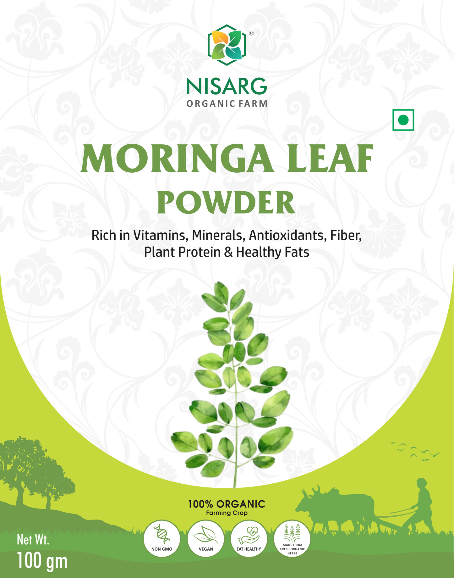 Nisarg Organic Farm Moringa Leaf Powder