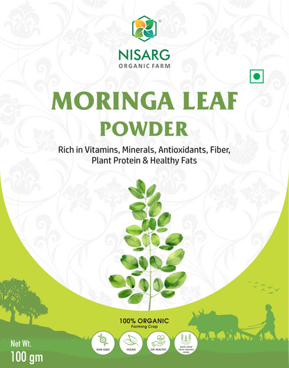 Nisarg Organic Farm Moringa Leaf Powder