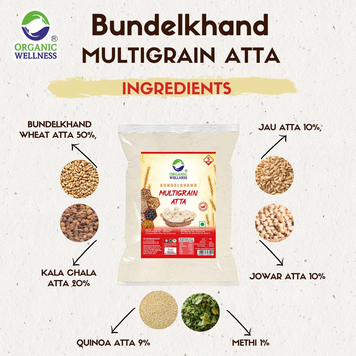 Organic Wellness Bundelkhand Missa Atta