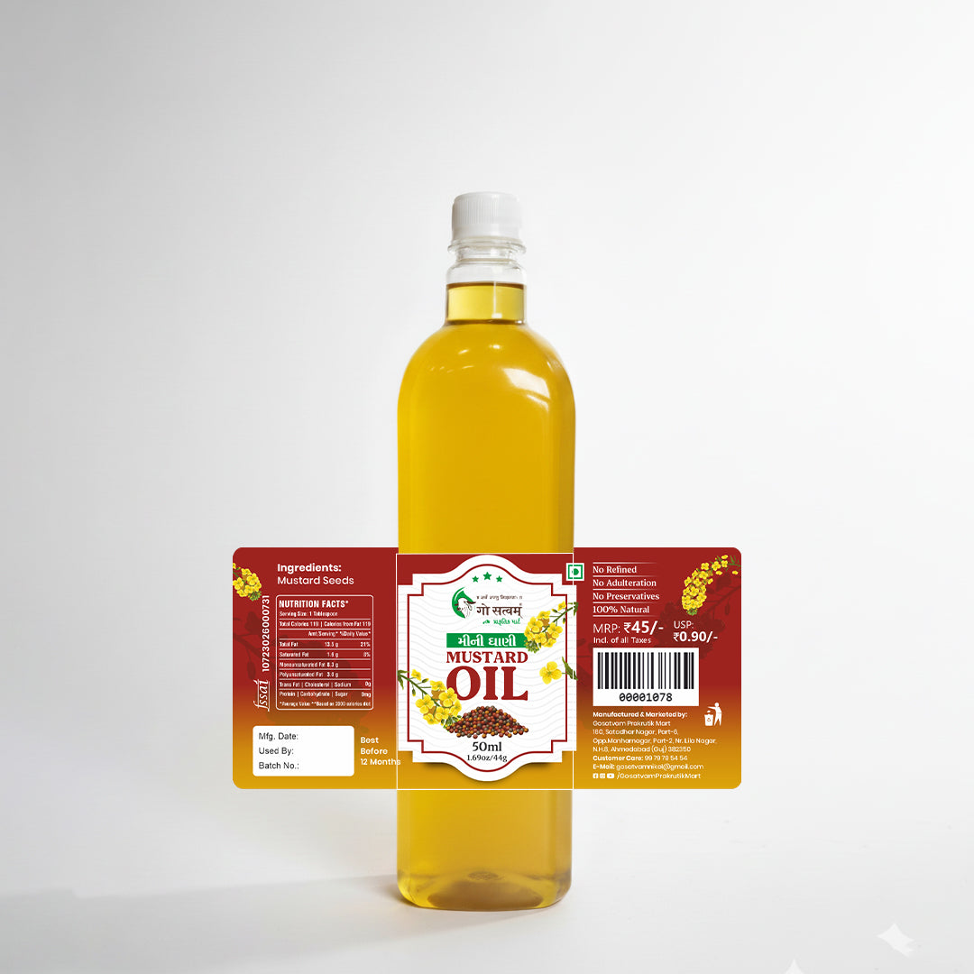 Gosatvam Prakrutik Mart Mustard Oil 50 ML