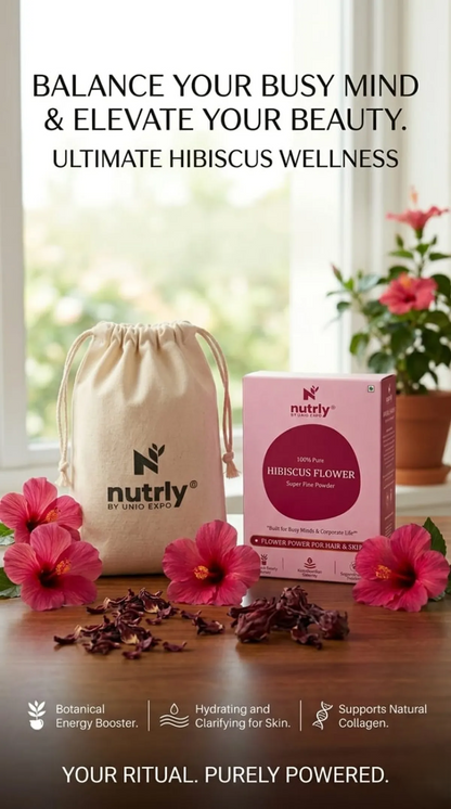 Nutrly Hibiscus Flower Super FIne Powder
