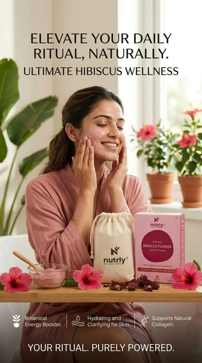 Nutrly Hibiscus Flower Super FIne Powder