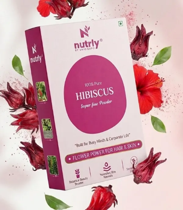 Nutrly Hibiscus Flower Super FIne Powder