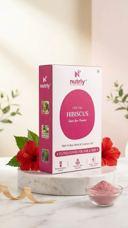 Nutrly Hibiscus Flower Super FIne Powder