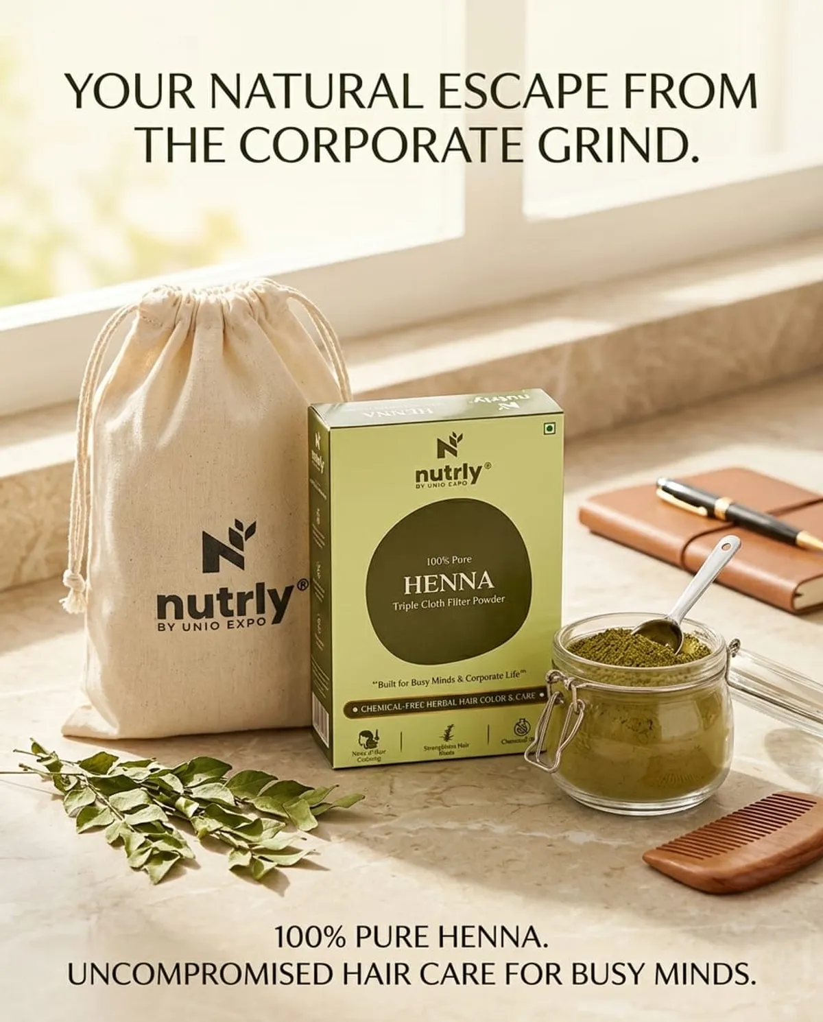 Nutrly Henna Triple Cloth Filter Powder