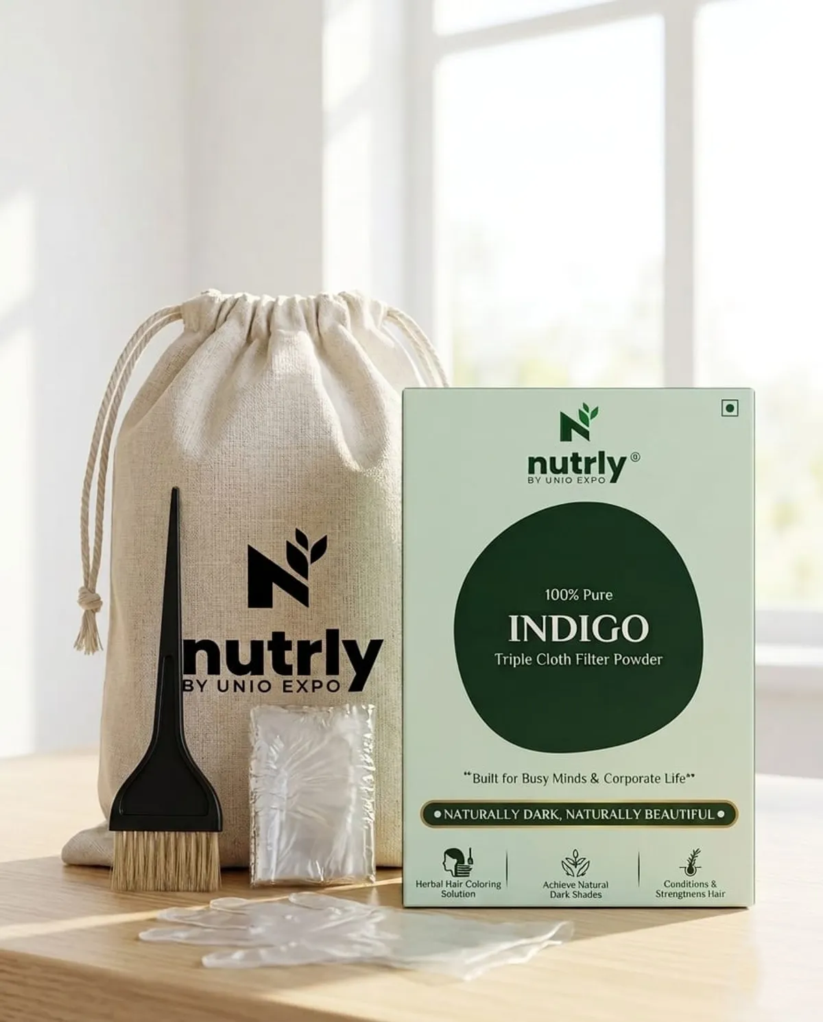 Nutrly Indigo Triple Cloth Filter Powder