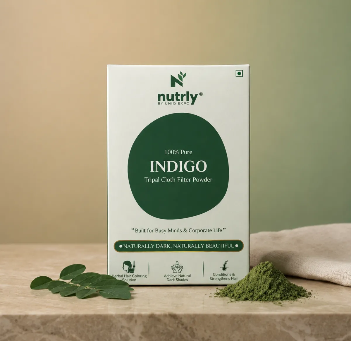 Nutrly Indigo Triple Cloth Filter Powder