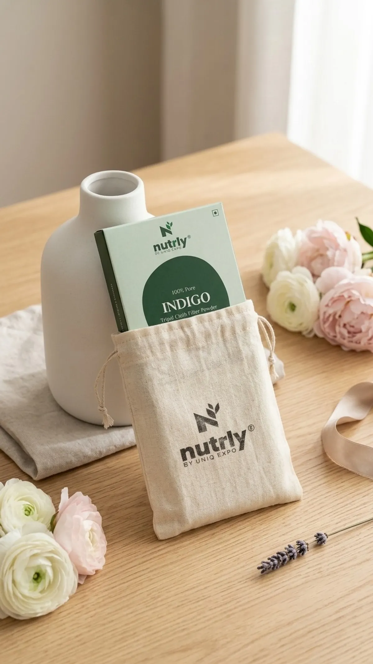 Nutrly Indigo Triple Cloth Filter Powder