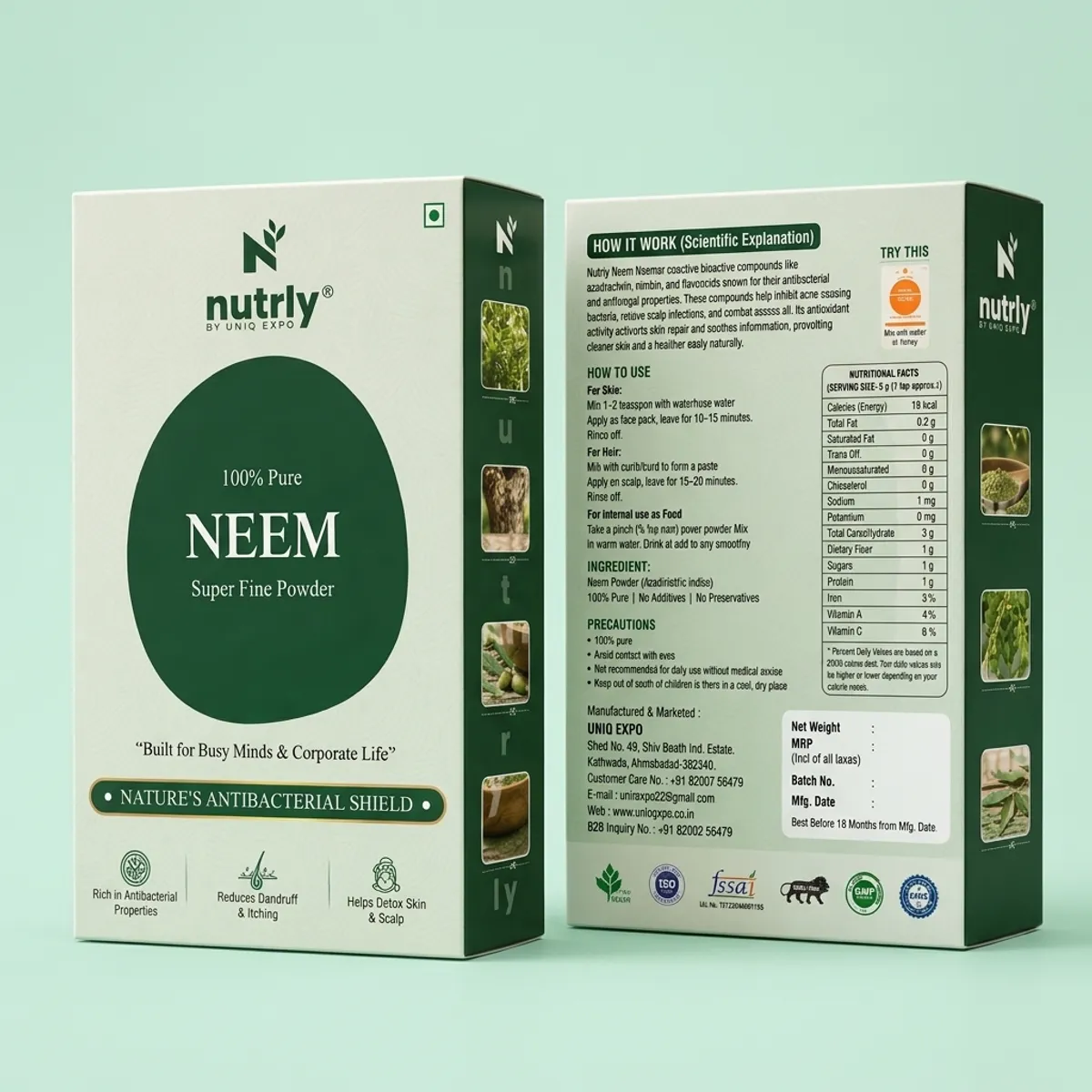 Nutrly Neem Super Fine Powder