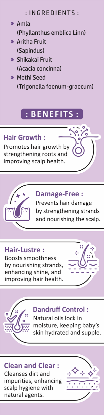 Nisarg Organic Farm Natural Hair Shampoo Powder