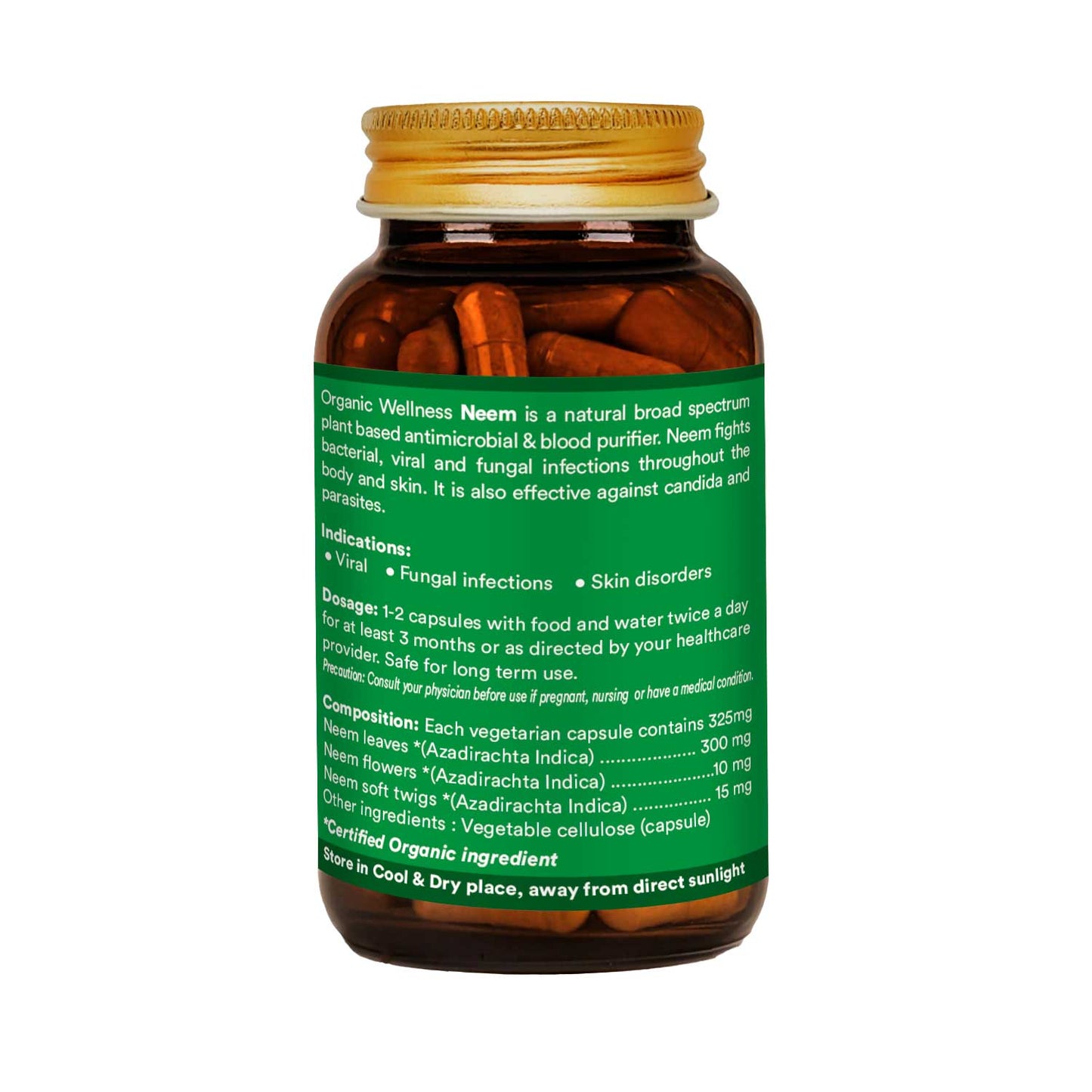 Organic Wellness Neem 90 Capsules