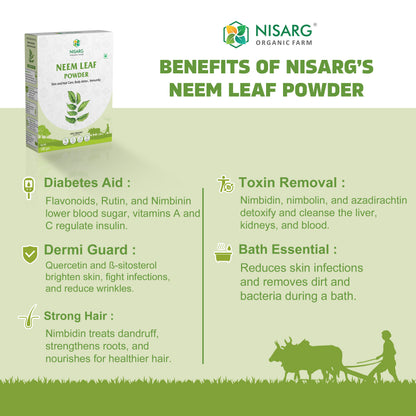 Nisarg Organic Farm Neem Leaf Powder