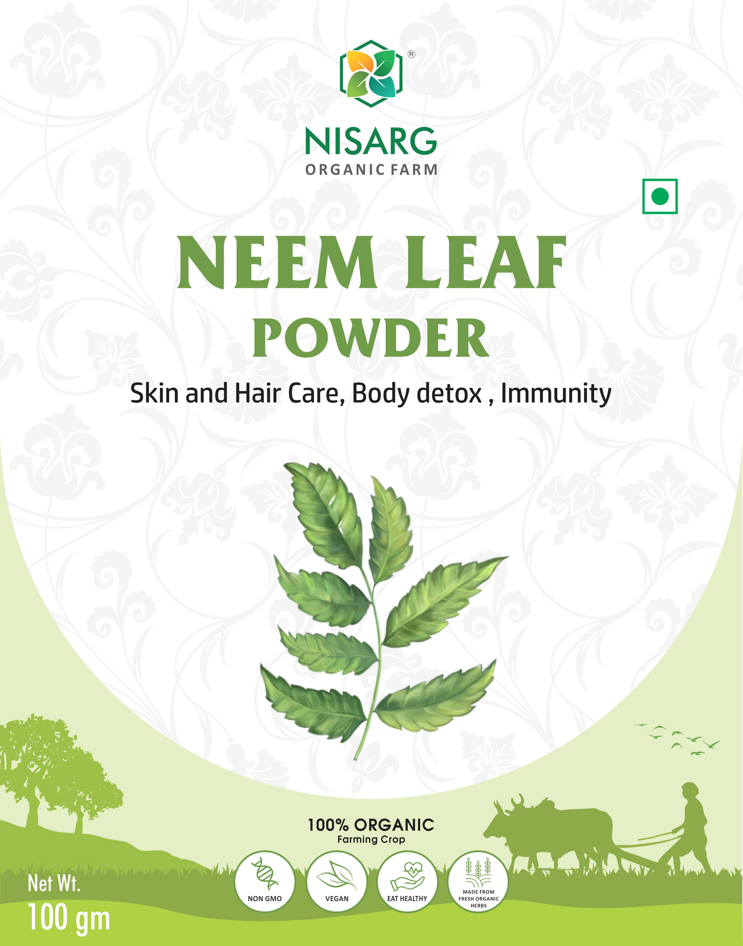 Nisarg Organic Farm Neem Leaf Powder
