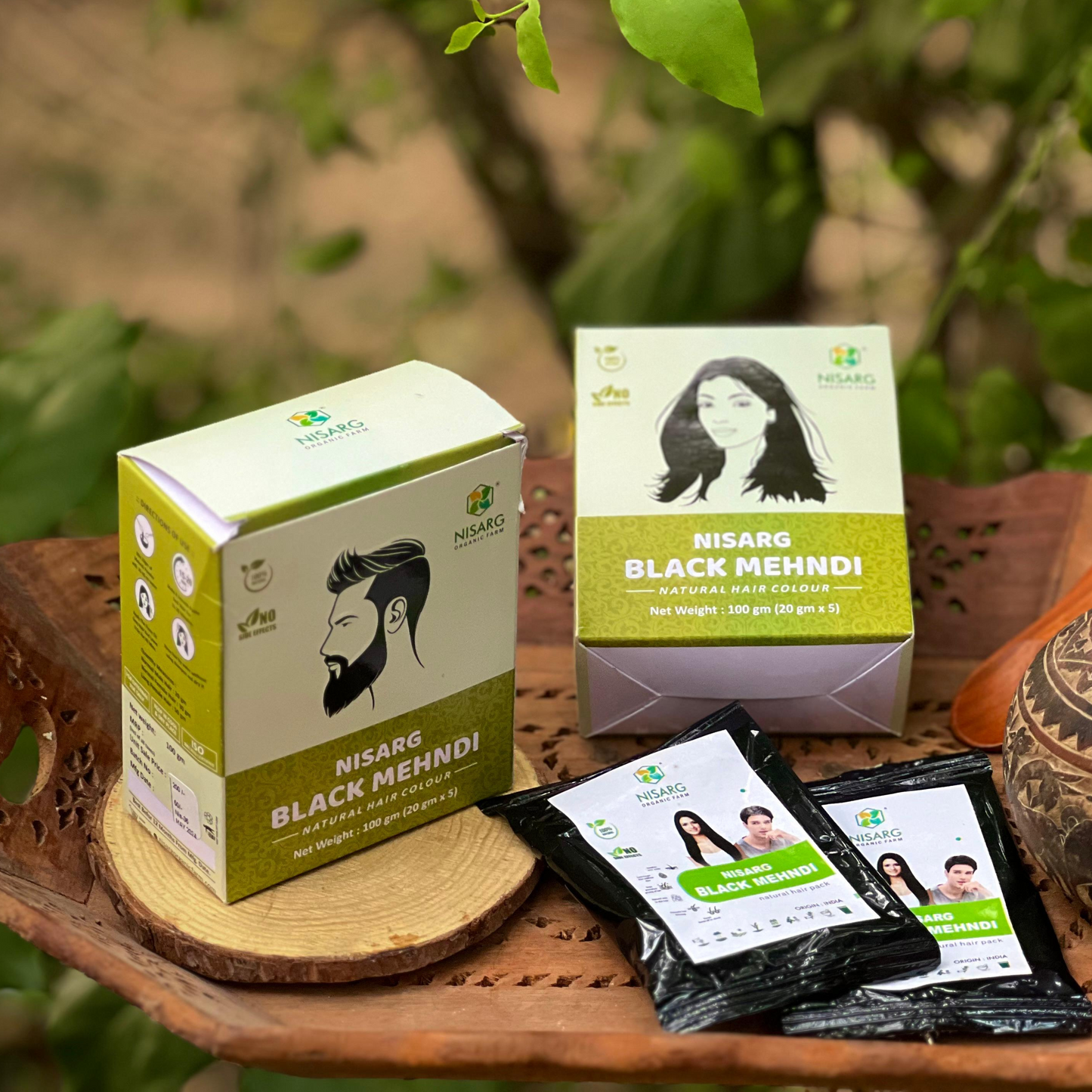 Nisarg Organic Farm Herbal Black Mehndi