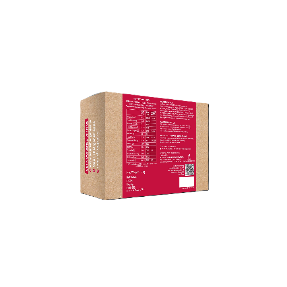 Nourish Organics Oats Cranberry Cookies (120 GM)