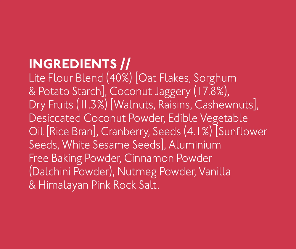 Nourish Organics Oats Cranberry Cookies (120 GM)