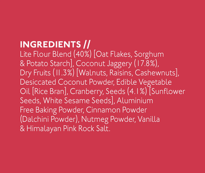 Nourish Organics Oats Cranberry Cookies (120 GM)