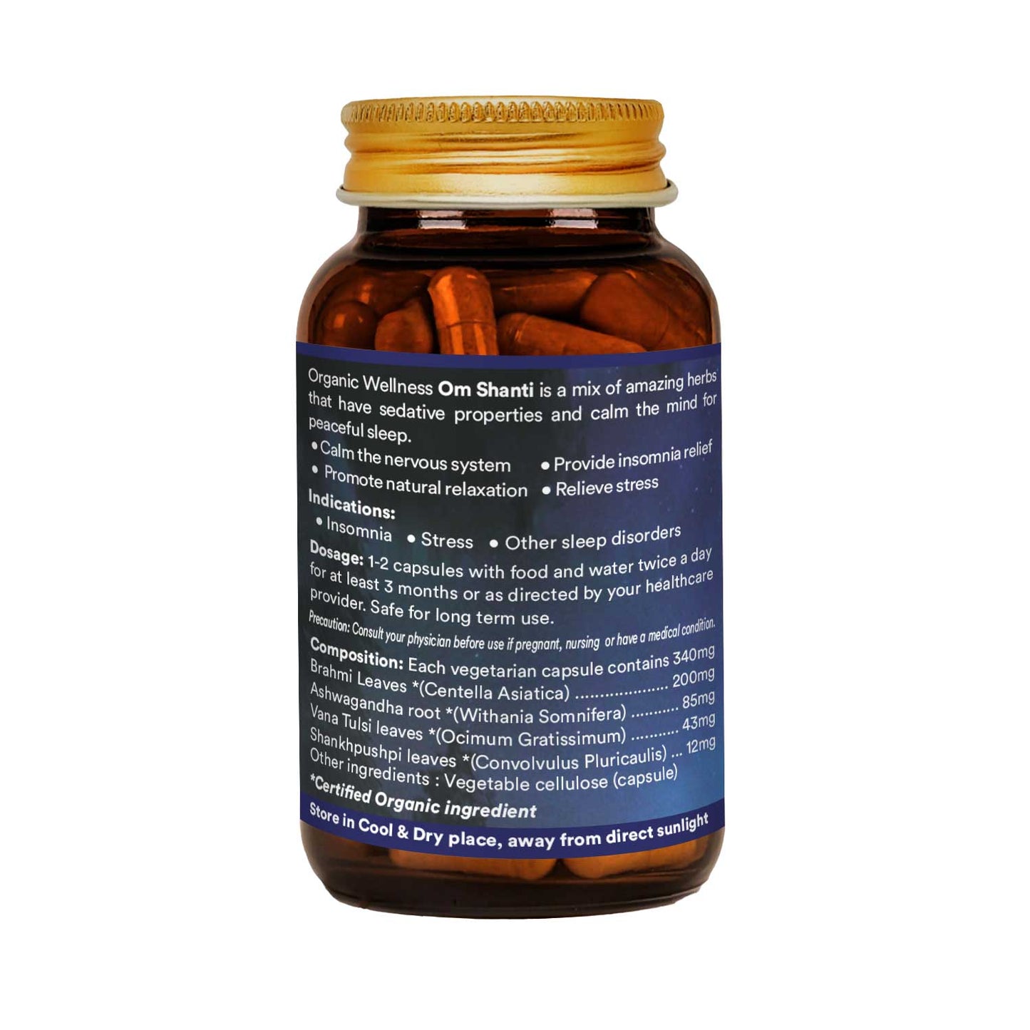 Organic Wellness Om Shanti 90 Capsules