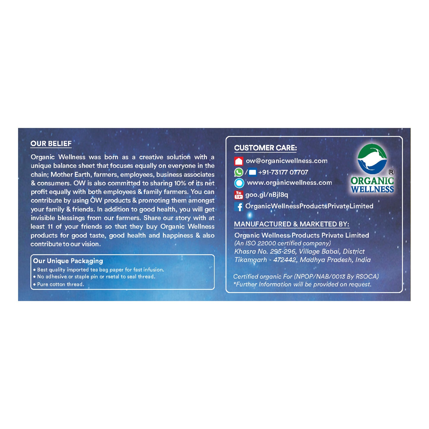 Organic Wellness OM Shanti Tea