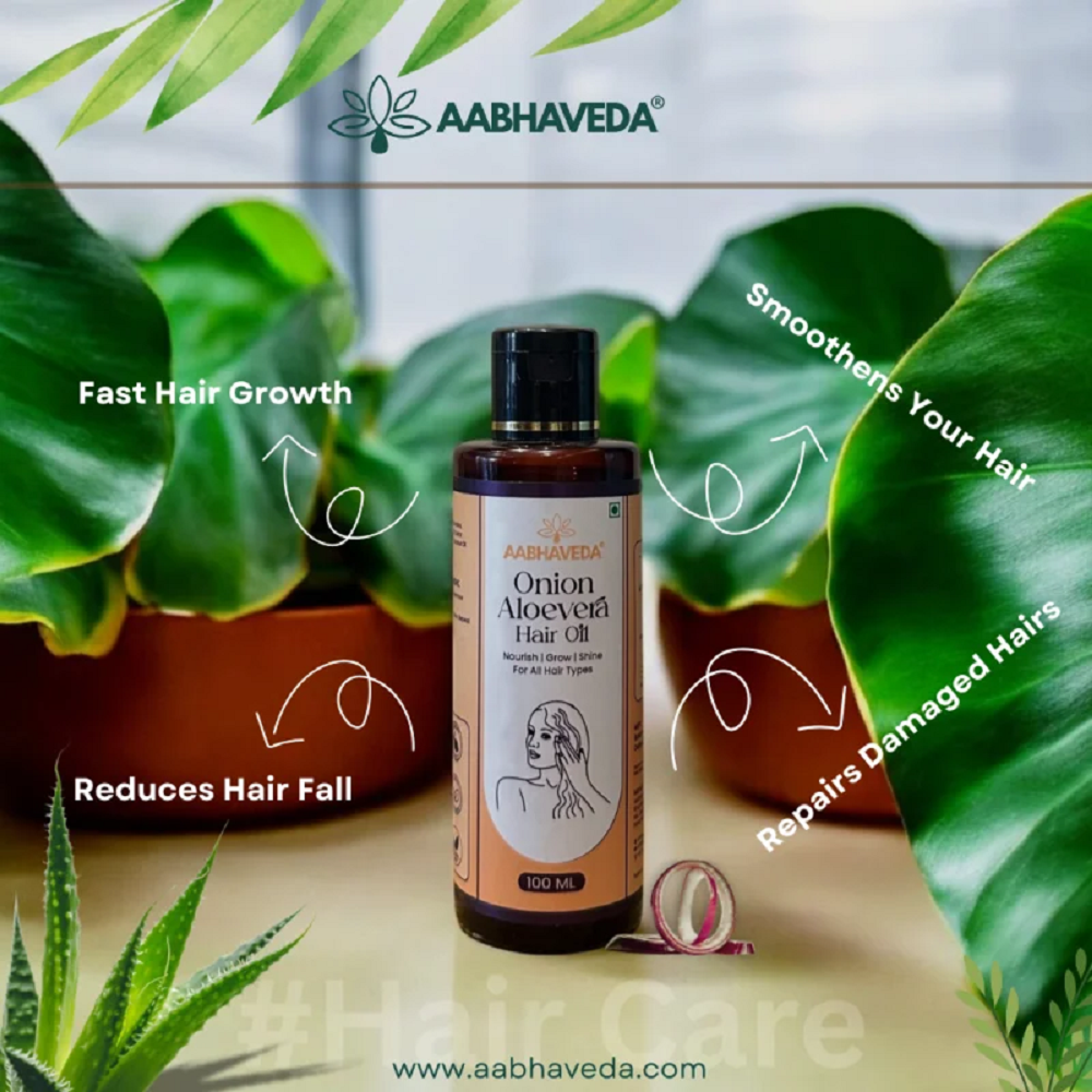 Aabhaveda Onion Alovera Hair Oil (100 ML)